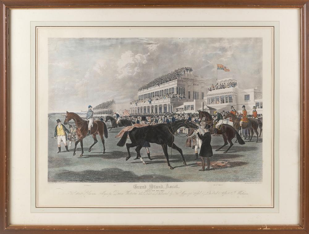 Appraisal: AFTER JOHN FREDERICK HERRING ENGLAND TH CENTURY GRAND STAND ASCOT