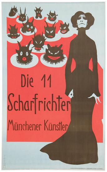 Appraisal: Thomas Theodor Heine - die scharfrichter lithograph printed in colors