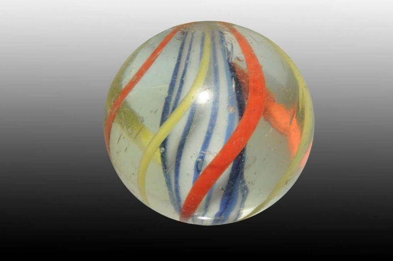 Appraisal: Solid Core Swirl Marble Description Ribbed core Nice color Condition