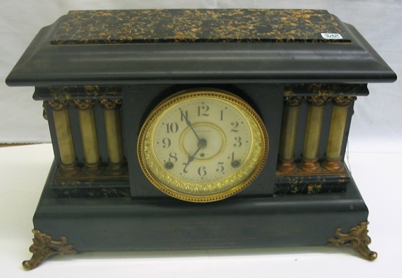 Appraisal: SETH THOMAS MANTEL CLOCK the Adamantine model -day time and