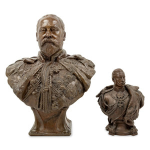 Appraisal: After Sydney March British - Bust of King Edward VII