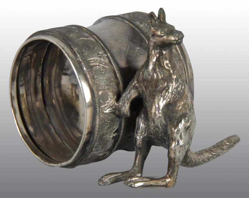 Appraisal: Big Kangaroo Figural Napkin Ring Description No damage or repairs