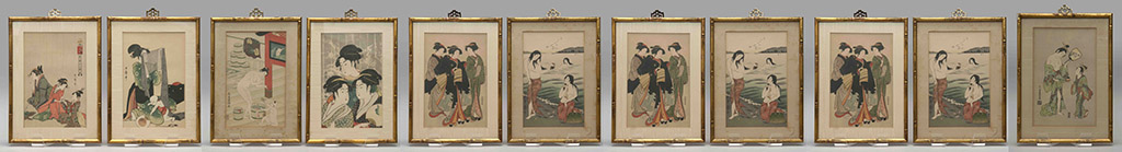 Appraisal: COLLECTION OF ELEVEN JAPANESE WOODBLOCK PRINTS After th and th