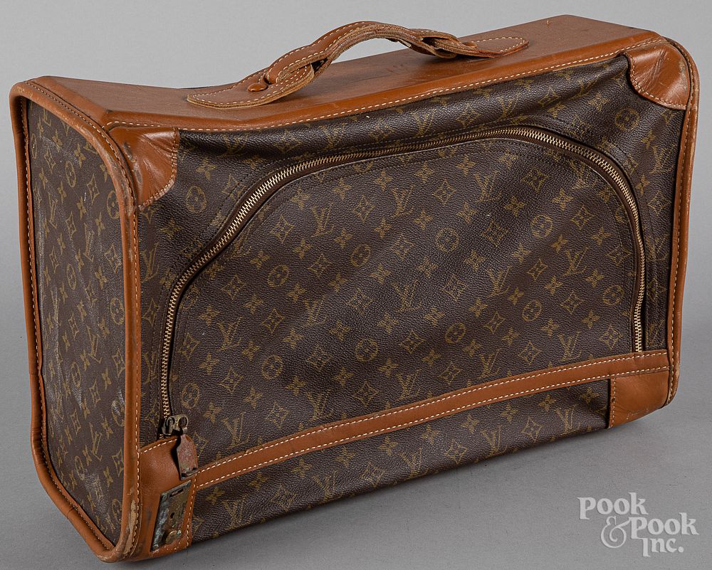 Appraisal: Louis Vuitton suitcase Louis Vuitton suitcase x Condition General wear