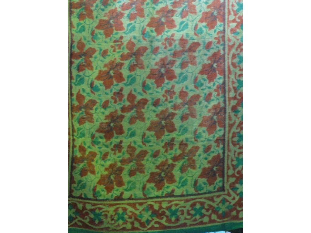 Appraisal: A pair of block printed Arts Crafts rugs with an