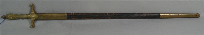 Appraisal: Lodge sword unmarked long Estimate -