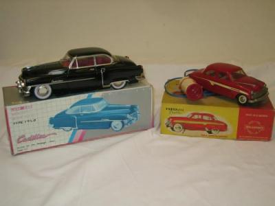 Appraisal: A Welsotoys Vauxhall car plastic and tin plate construction battery