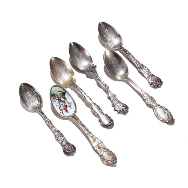 Appraisal: Lot of sterling Souvenir spoons Gorham and other makers Salem