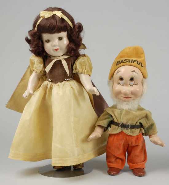 Appraisal: Lot of Snow White and Dwarf Dolls Description Madame Alexander