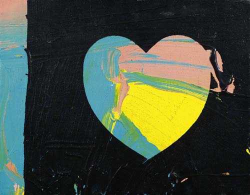 Appraisal: WARHOL ANDY Pittsburg - New York Heart Acrylic on canvas