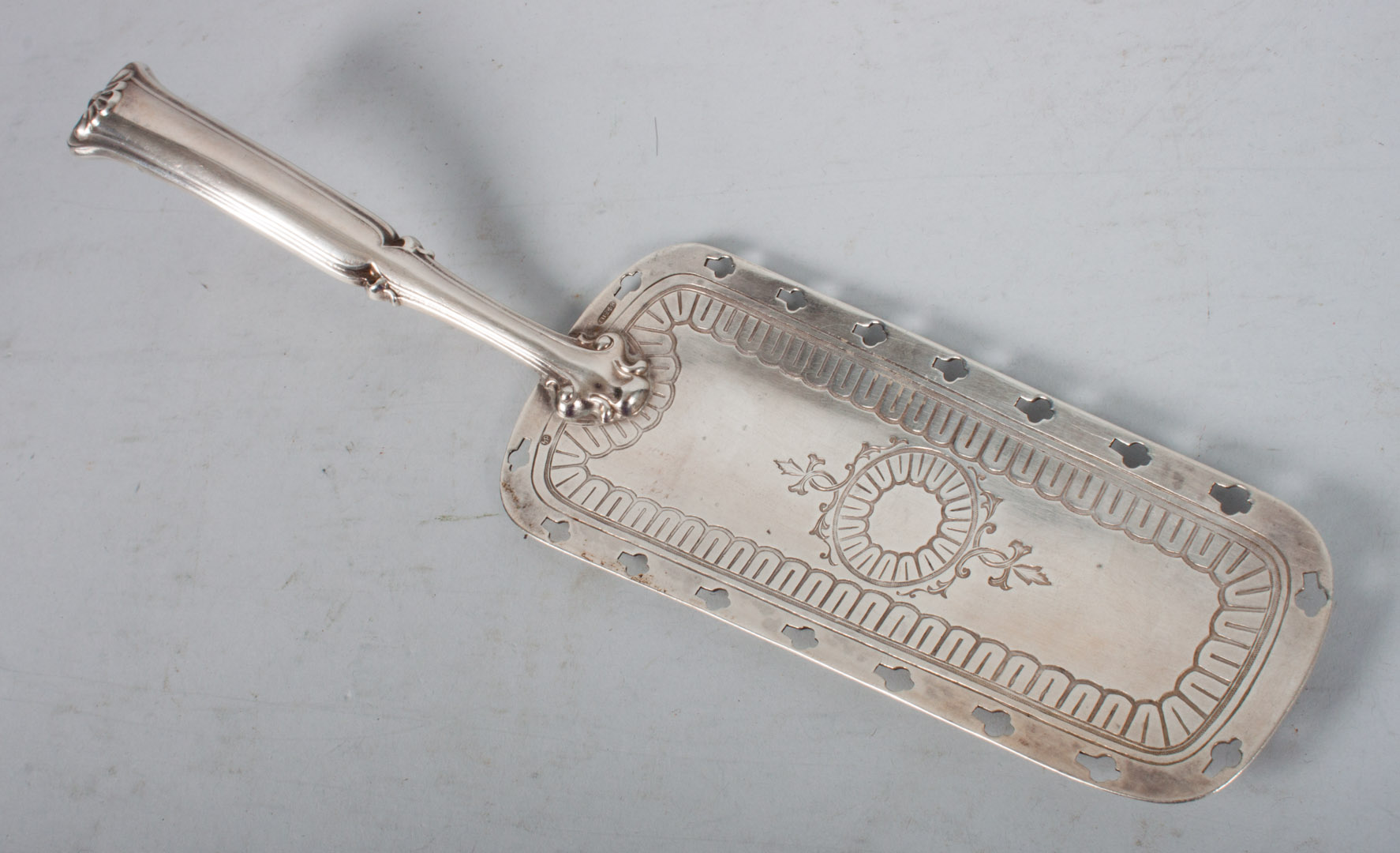 Appraisal: Continental silver fish slice with Russian import marks ozt