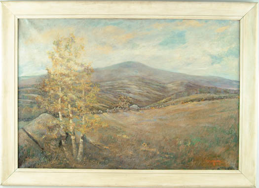 Appraisal: SIGNED American th Early th Century NEW ENGLAND LANDSCAPE Large