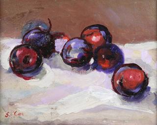 Appraisal: Painting S C Yuan Plums S C Yuan American -