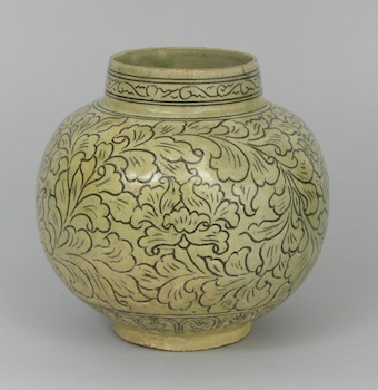 Appraisal: A Korean Bowl Shaped Vase ca th Century Earthenware with