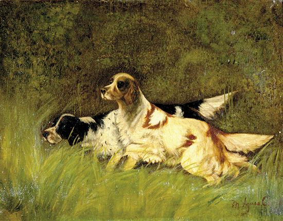 Appraisal: M Agnes Clarke American th th century ENGLISH SETTERS IN