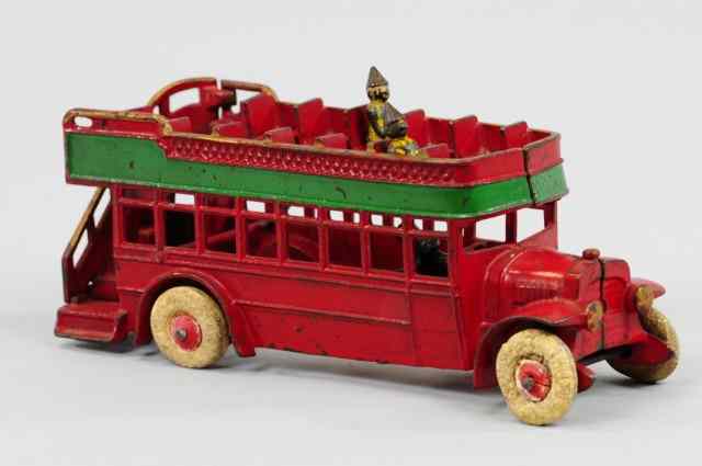 Appraisal: DOUBLE DECKER BUS Kenton cast iron painted in red with