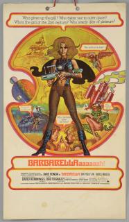 Appraisal: Barbarella UK card hanging advertising poster artwork by Renato Fratini