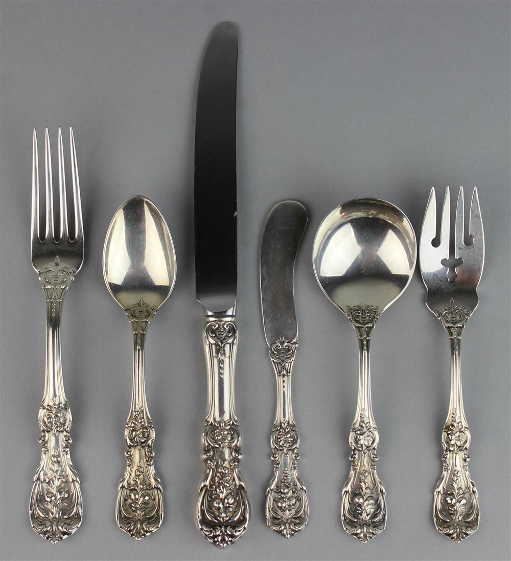 Appraisal: REED BARTON 'FRANCIS I' PATTERN SILVER PART SERVICE including hollow