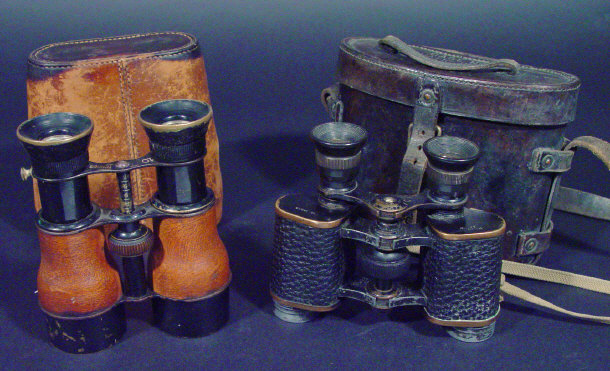 Appraisal: Pair of French military regulation binoculars in a leather case