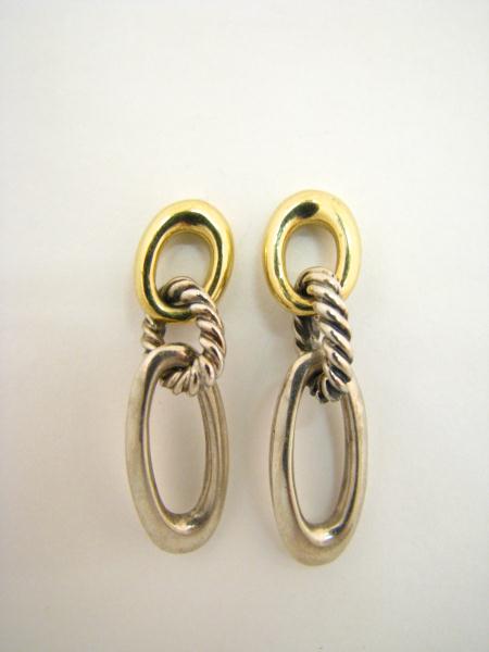 Appraisal: Lady's David Yurman Two Tone K yellow gold and Sterling