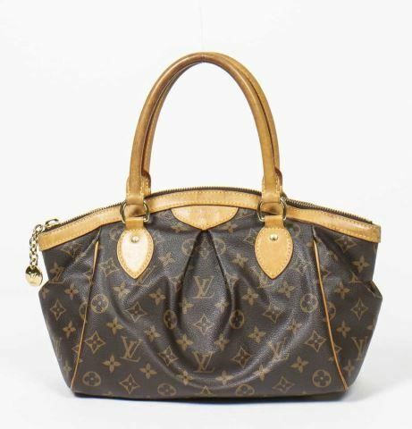 Appraisal: Louis Vuitton Tivoli PM handbag in brown and tan monogram