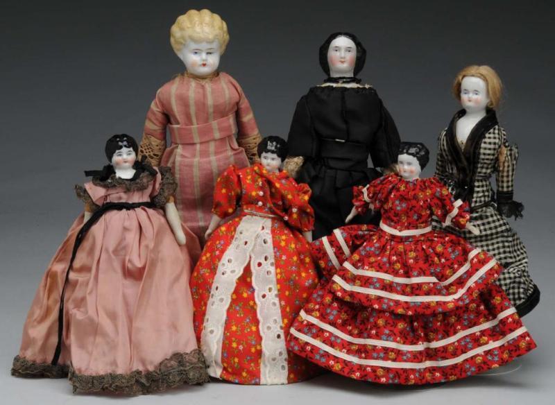 Appraisal: Lot of China Head Dolls Description Germany Ca - Lovely