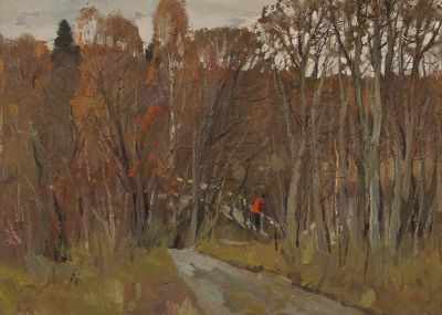 Appraisal: Alexander Kremer Russian b Autumn in the Park Oil on