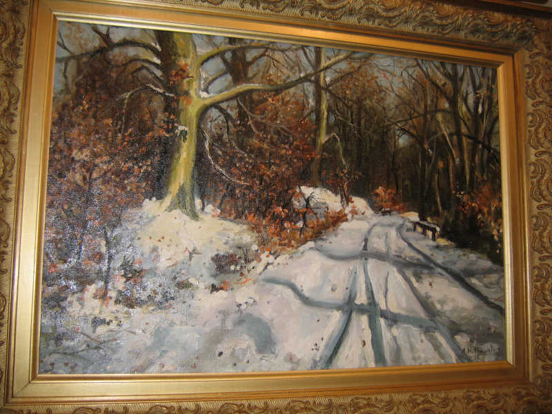 Appraisal: ADOLF HOFFMEISTER AUSTRIAN-CZECH - Winter landscape oil on canvas signed