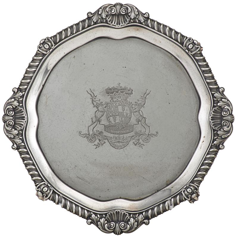 Appraisal: PAUL STORR HAMILTON SERVICE STERLING SALVER Octagonal with gadroon edge