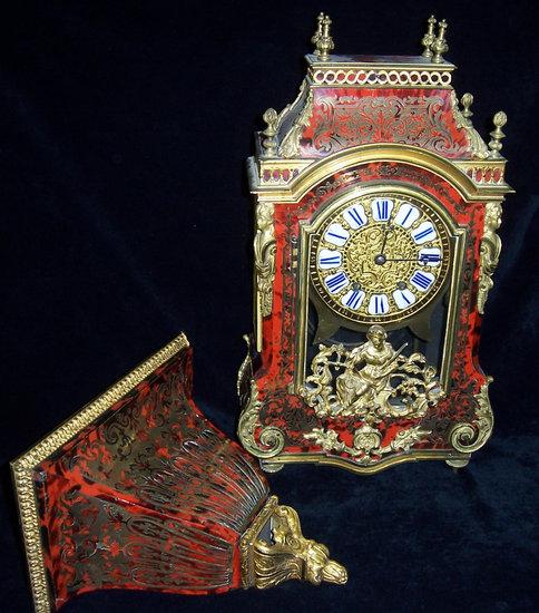 Appraisal: A French mid th Century bracket clock having an eight-day