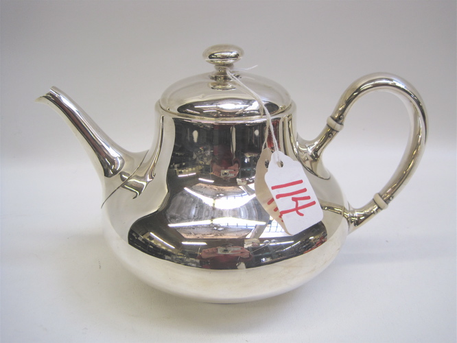 Appraisal: SHREVE CO STERLING SILVER TEAPOT pints Weight Troy ozs Height