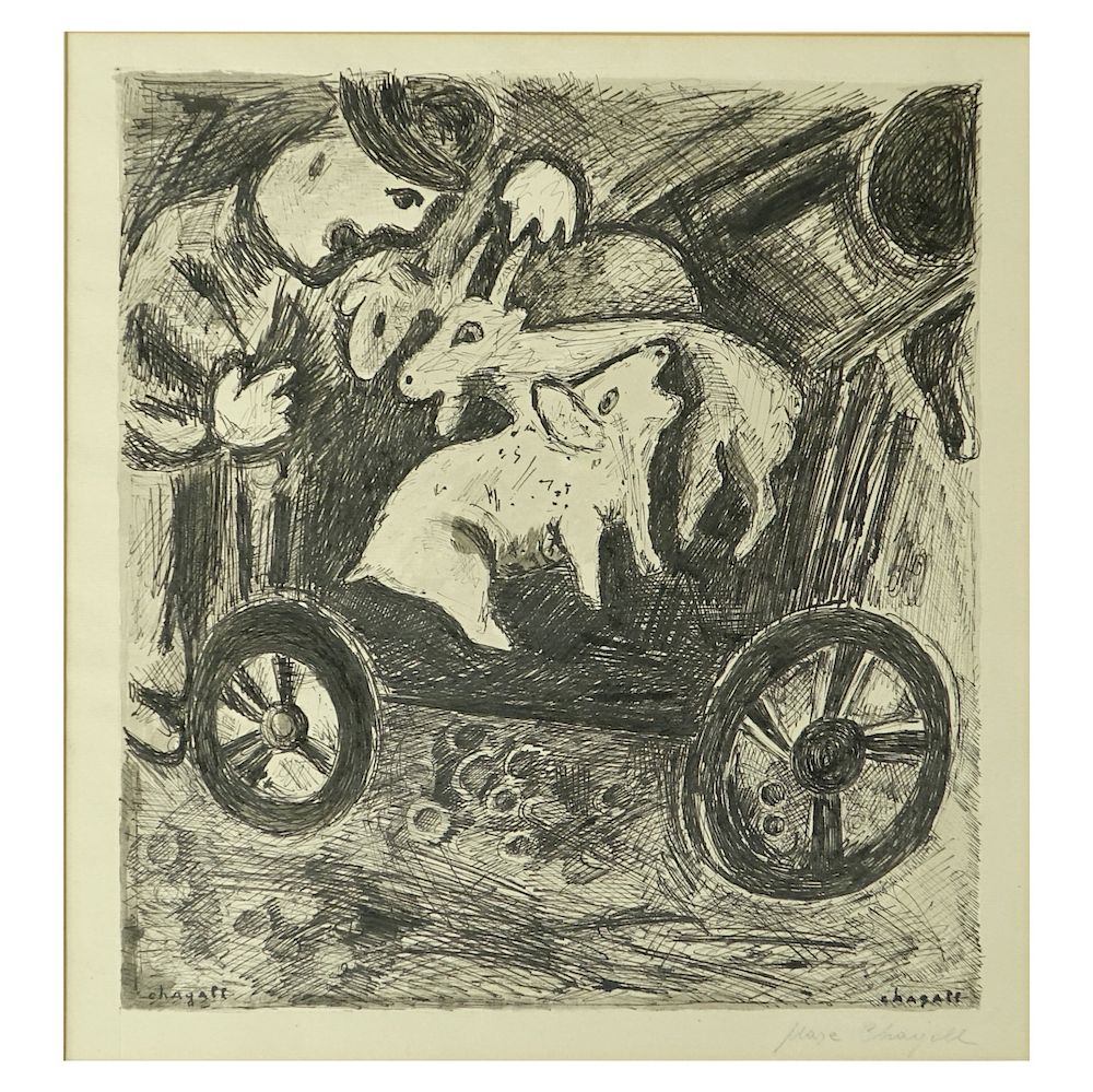 Appraisal: Marc Chagall Etching Marc Chagall French Russian - Etching Le