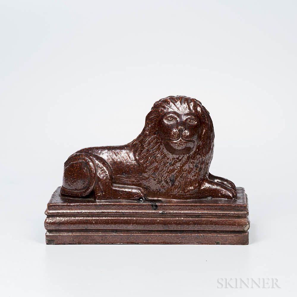 Appraisal: Sewer Tile Pottery Lion Figure Sewer Tile Pottery Lion Figure