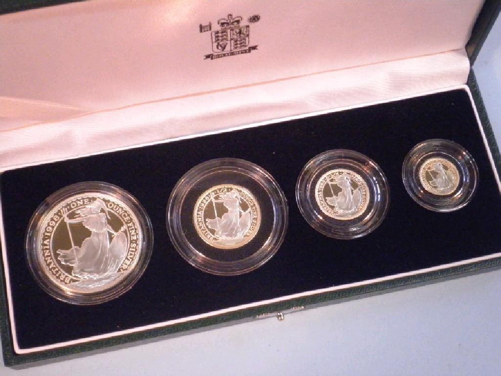 Appraisal: Britannia Silver proof coins cased