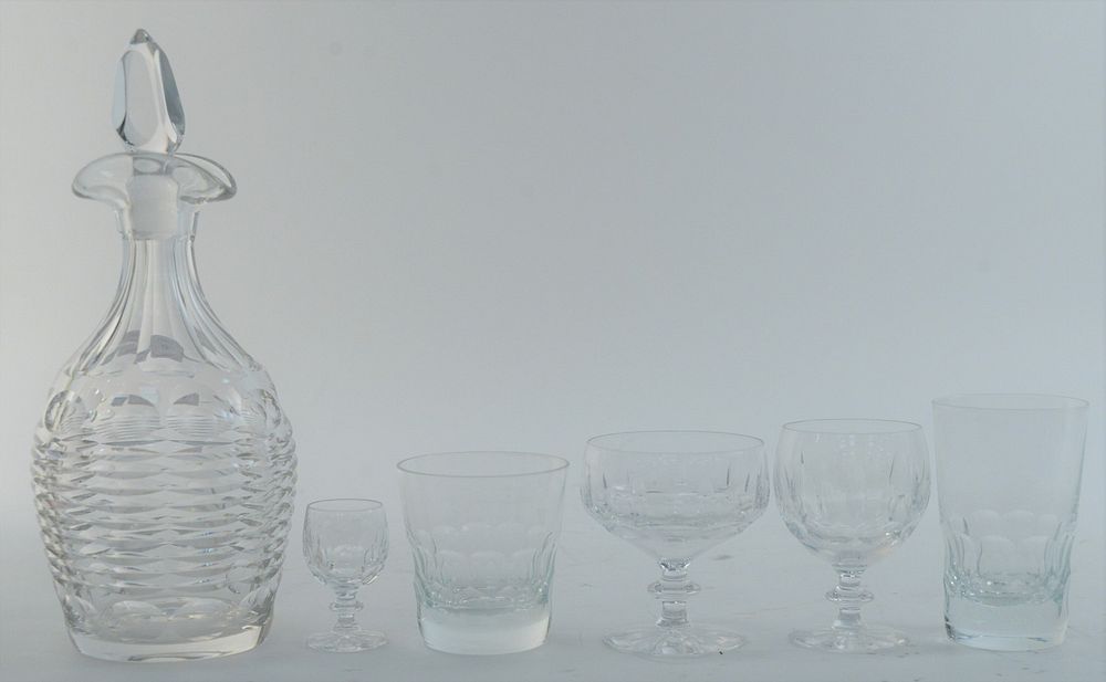 Appraisal: Thirty-Nine Piece Group of Crystal Stemware and Glasses to include