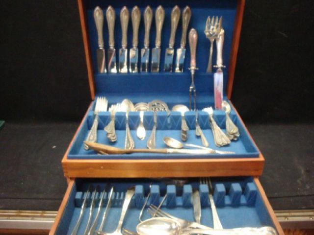 Appraisal: Pieces of Sterling Flatware by Dominick Haff Approximately pieces of