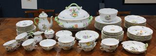 Appraisal: lot of Herend hand painted porcelain partial assembled dinner service