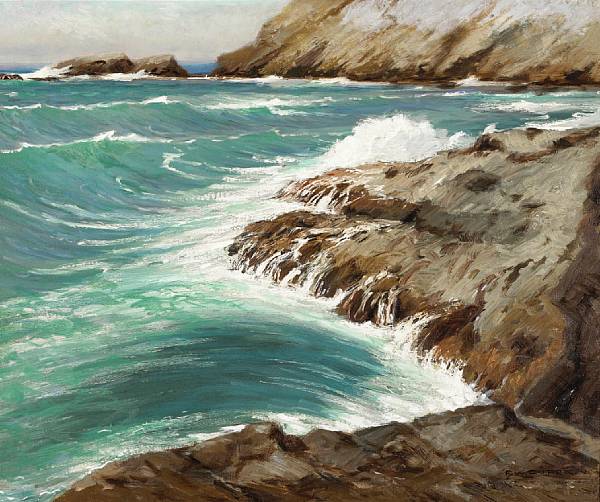 Appraisal: Frank Cuprien American - The In Rush Laguna Beach California