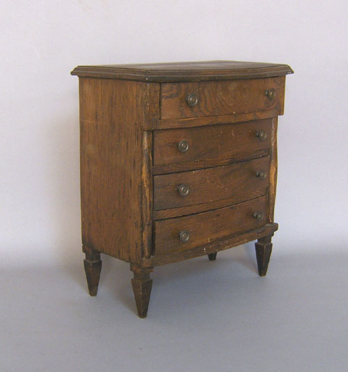 Appraisal: Doll's yewwood dresser h x w