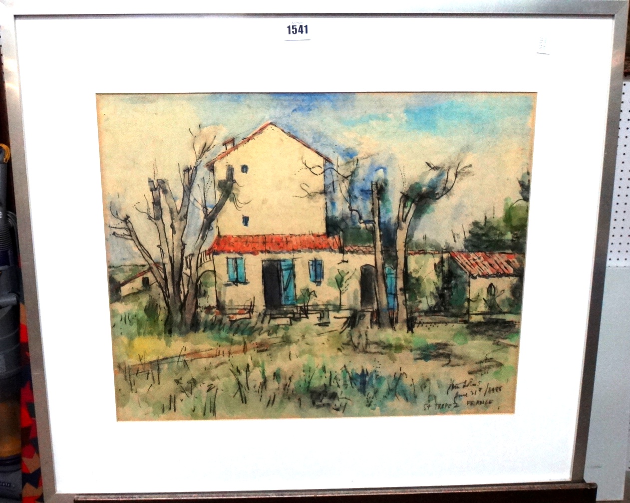 Appraisal: Peter Collins b St Tropez France watercolour and pencil signed