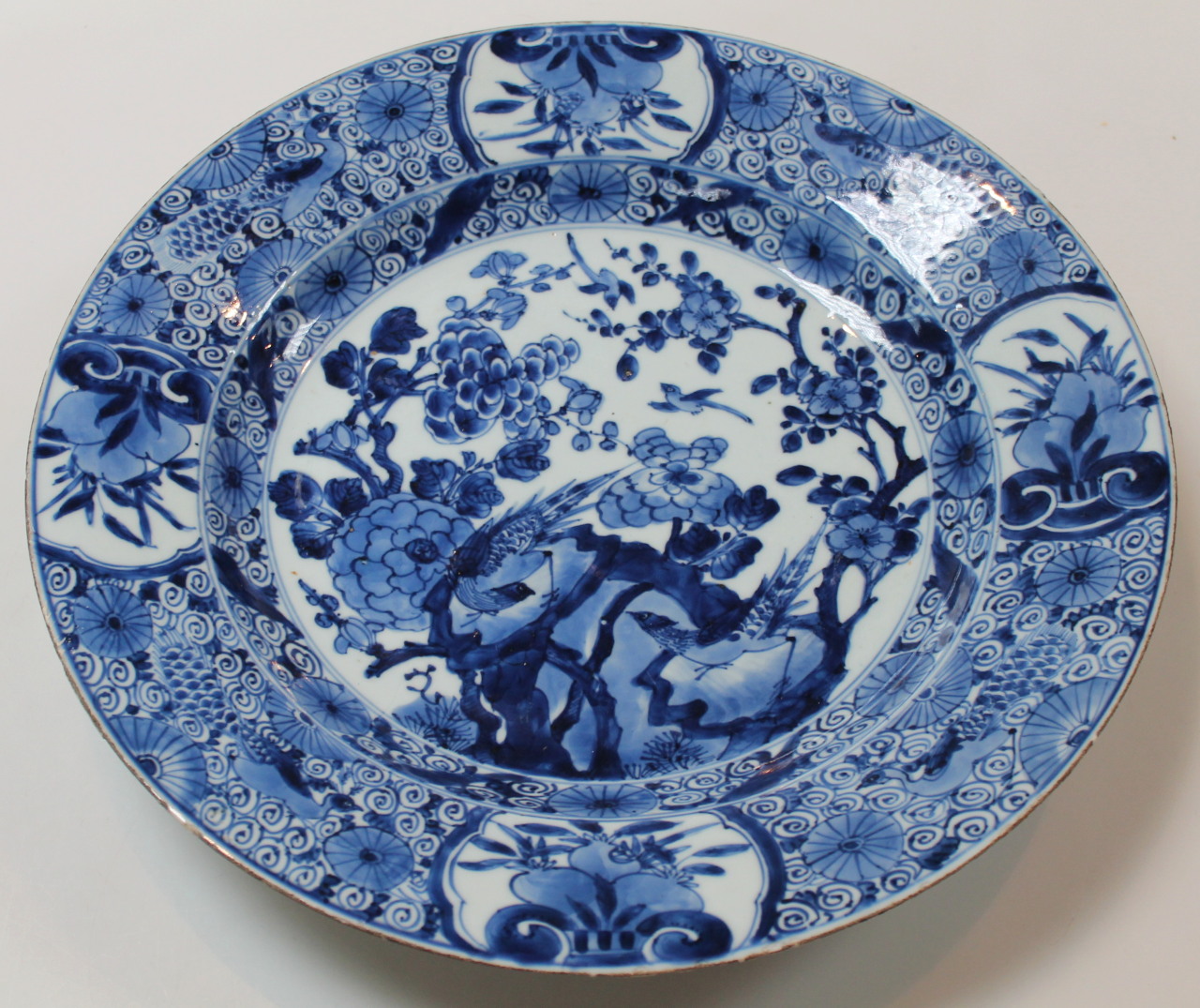 Appraisal: A Chinese Qing period blue and white porcelain charger with