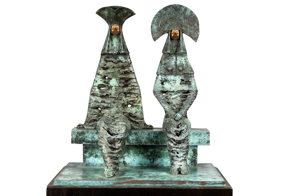 Appraisal: PHILIP JACKSON B THE GRANDEES signed bronze and polished brass