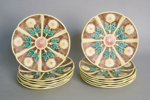 Appraisal: Twelve Wedgwood majolica plates dia