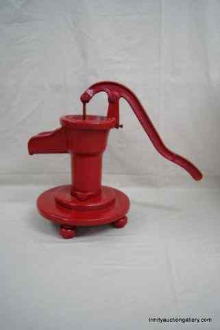 Appraisal: Antique Kitchen Water Hand Pump Mounted On BoardThis is a