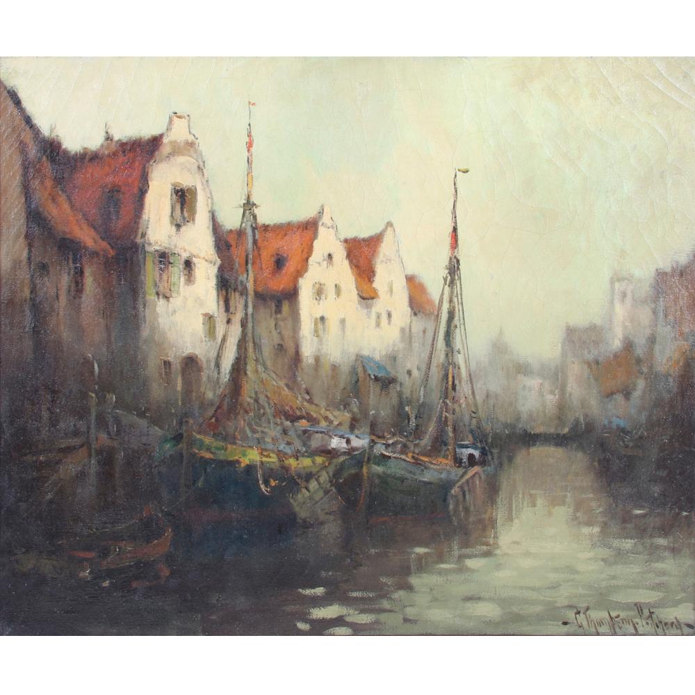 Appraisal: C THOMPSON PRITCHARD CALIFORNIA UK NEW ZEALAND - VENICE CANAL