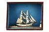 Appraisal: FOLK ART DIORAMA - Charming Primitive of Two Mast Ship