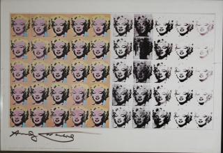 Appraisal: Andy Warhol American - Marilyn Diptych- Shorewood Reproductions poster -studio