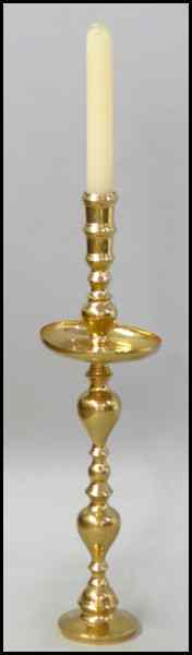 Appraisal: BRASS CANDLE STAND Height '' Condition No Specific Condition Recorded