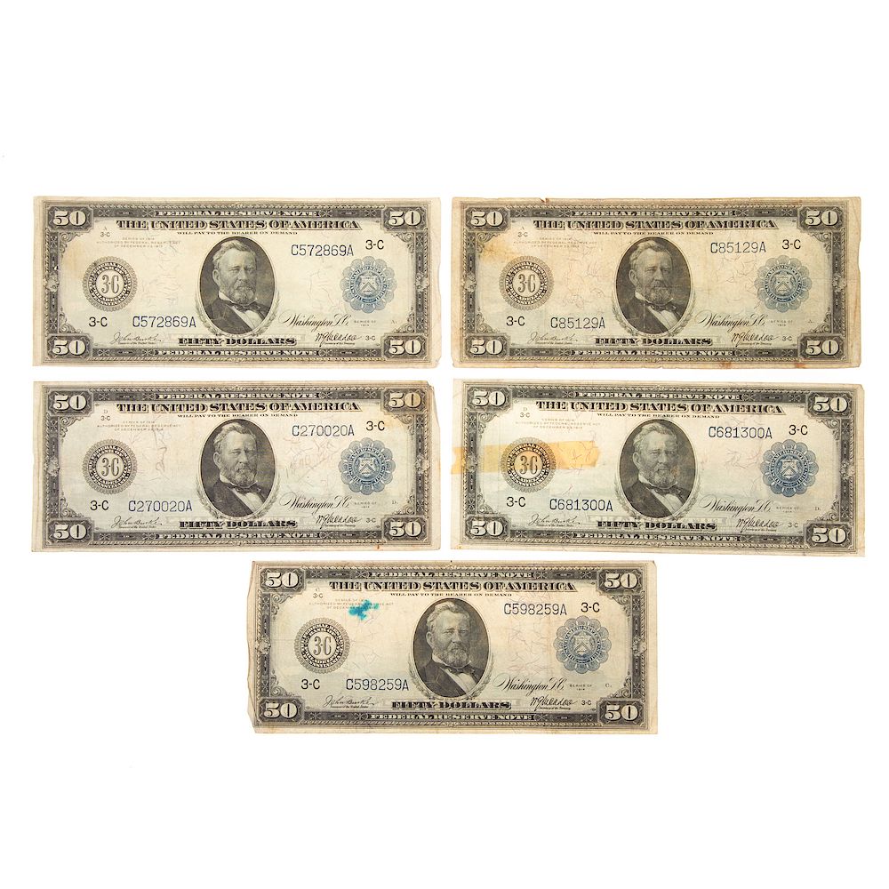 Appraisal: - Fed Reserve Notes Fr Blue Seals - VF with