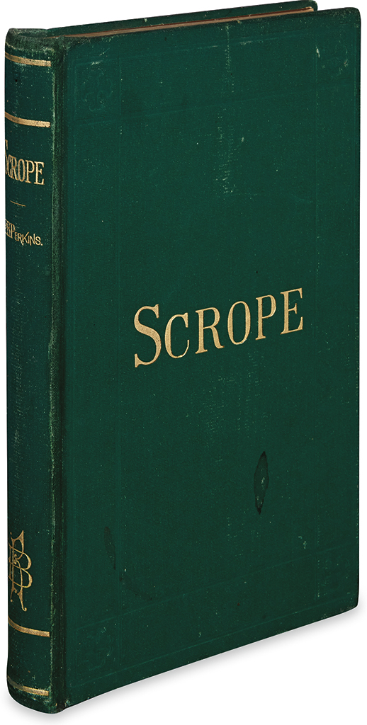 Appraisal: PERKINS FREDERIC B Scrope or the Lost Library Printed in